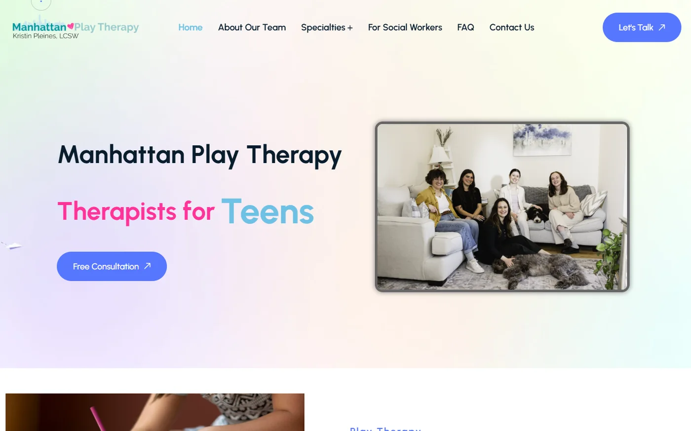 Manhattan Play Therapy — screenshot